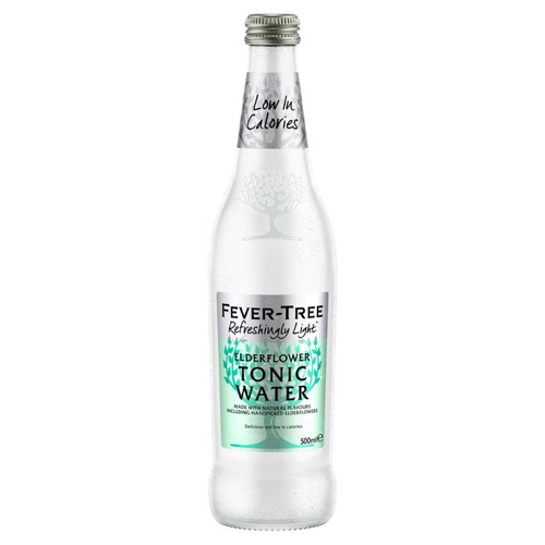 Fever Tree Refreshingly Light Elderflower Tonic Water (500ml)
