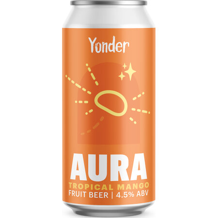 Yonder Brewing: Aura Tropical Mango Pale Ale 4.5%