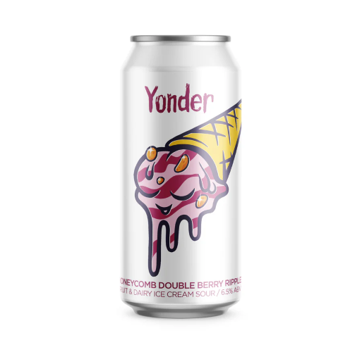 Yonder Brewing: Honeycomb Double Berry Ripple Sour 6.5%